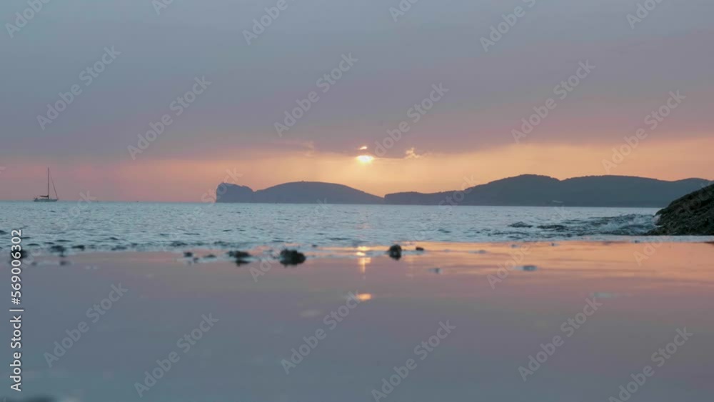 time lapse of a sunset over the sea time lapse of a sunset over the sea