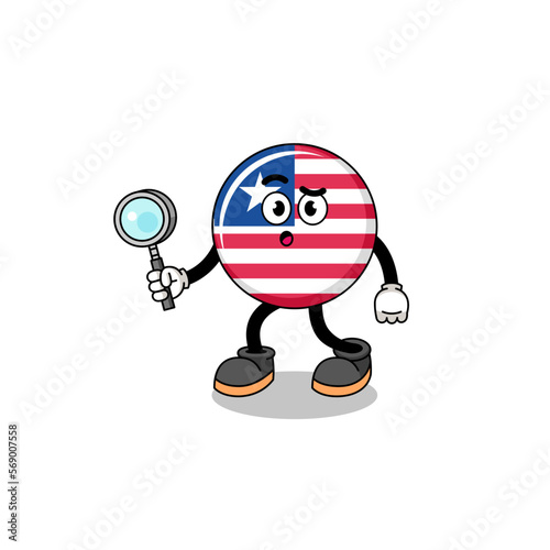 Mascot of liberia flag searching