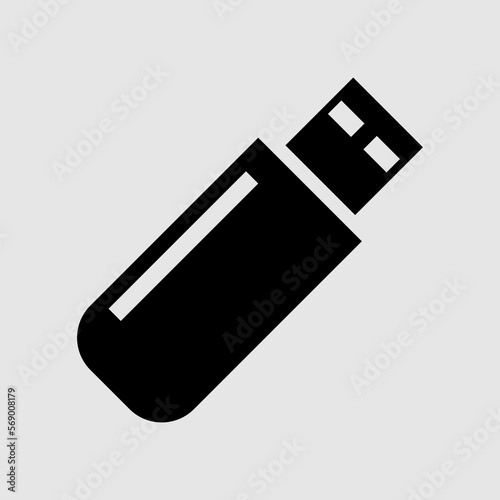 Usb flat vector icon. trendy style illustration on white background..eps