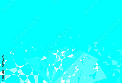 Light Green vector background with polygonal forms.