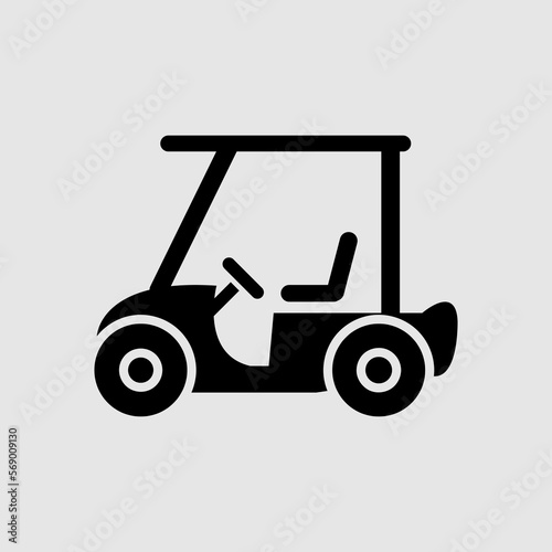 Golf car, Club Cart flat vector icon. trendy style illustration on white background..eps © rahul