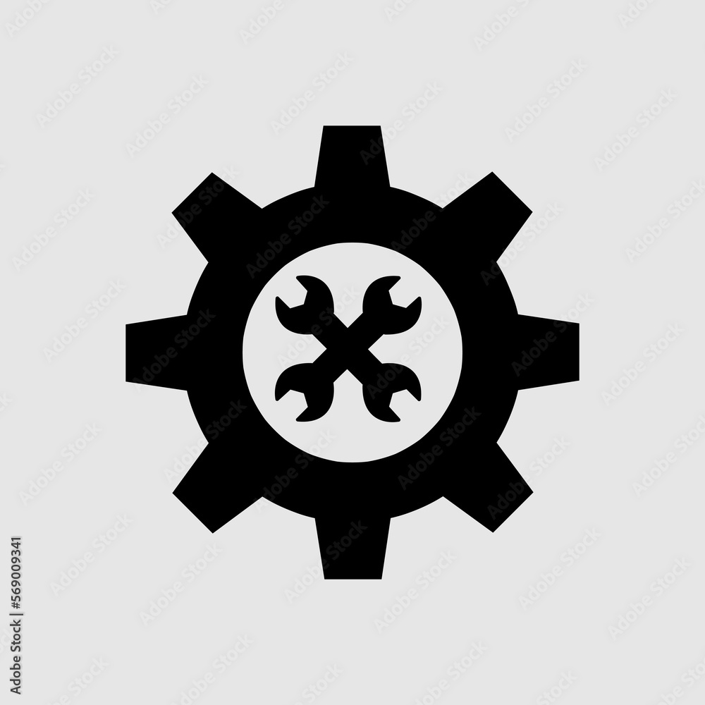 Service Icon Vector. Simple flat symbol. trendy style illustration on white background..eps Service Icon Vector. Simple flat symbol. trendy style illustration on white background..eps