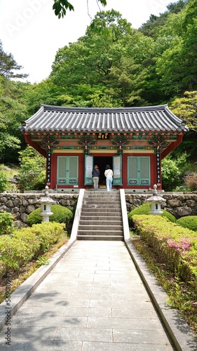 Landscape of Ssanggyesa Temple in Korea