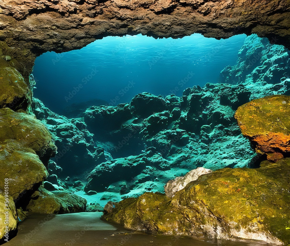 underwater cave underwater cave