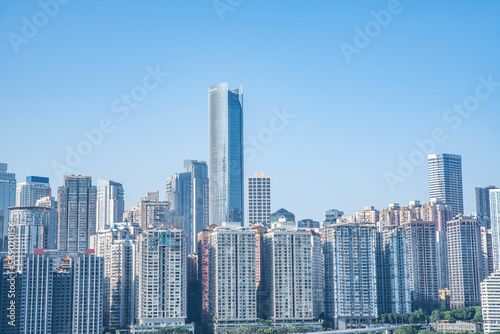 China Chongqing urban real estate building scenery © Lili.Q