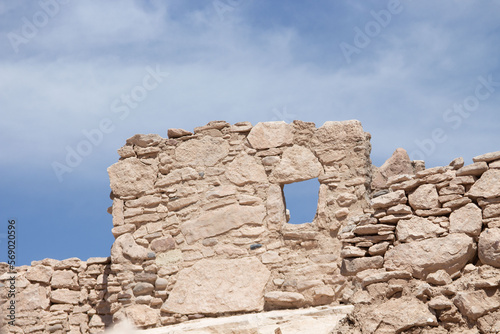 windows, doors, lintels, stone openings in the Pukara de Lasana photo