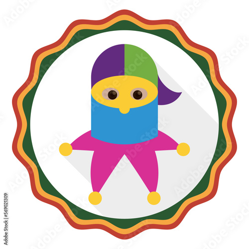 Face of Monocuco character for the Carnival of Barranquilla, Vector illustration photo