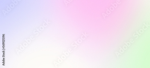 Pastel colour gradient background, purple pink green yellow blurred color gradients banner design, soft noise texture