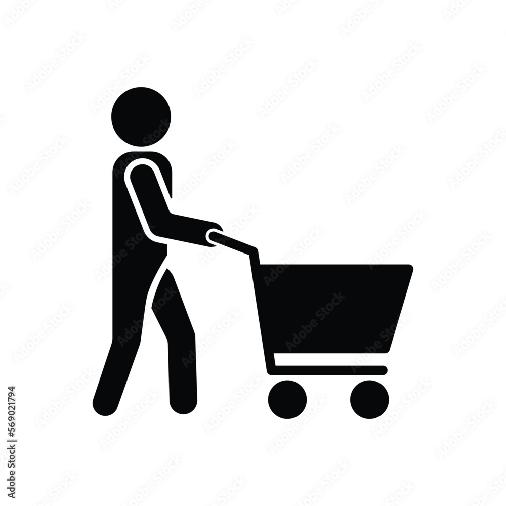Trolley icon vector design template Trolley icon vector design template