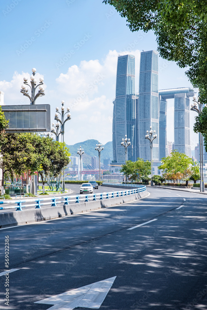 Obraz premium China Chongqing city road scenery