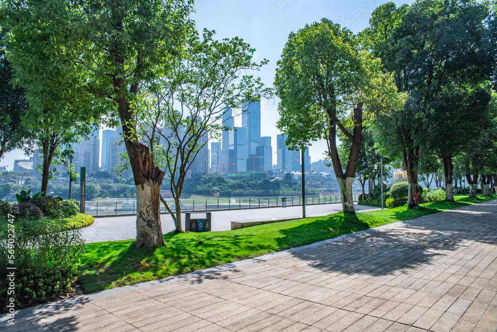 Scenery of Danzishi Park in Chongqing, China