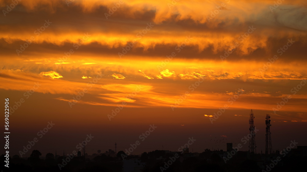 Dramatic religious background - hell realm, bright lightnings in dark red apocalyptic sky, judgement day, end of world, eternal damnation, dark scary silhouettes Dramatic religious background - hell realm, bright lightnings in dark red apocalyptic sky, judgement day, end of world, eternal damnation, dark scary silhouettes