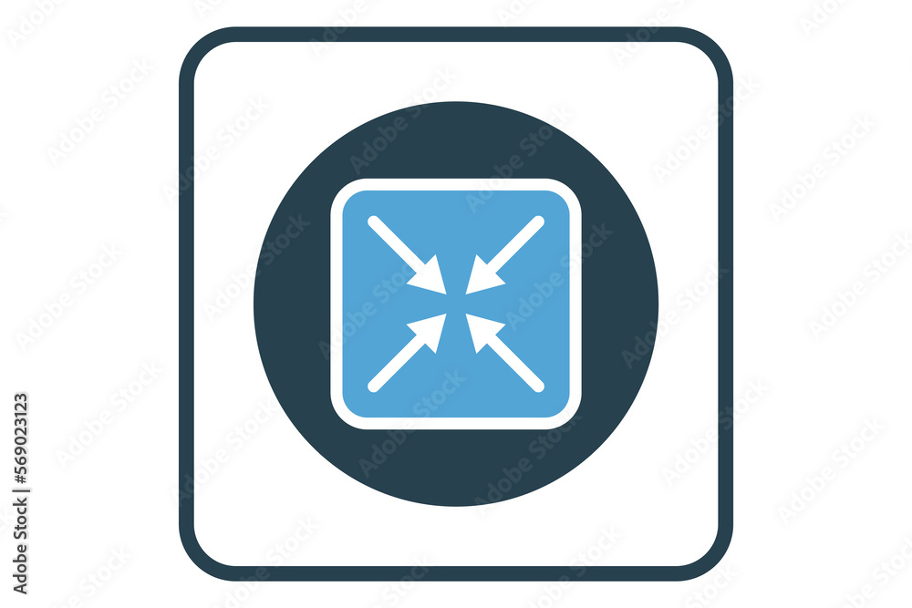 Minimize icon illustration. icon related to music player. Solid icon style. Simple vector design editable Minimize icon illustration. icon related to music player. Solid icon style. Simple vector design editable