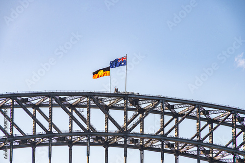 Australian Landmark the iconic Sydney Harbour Bridge in 2023. © sean heatley