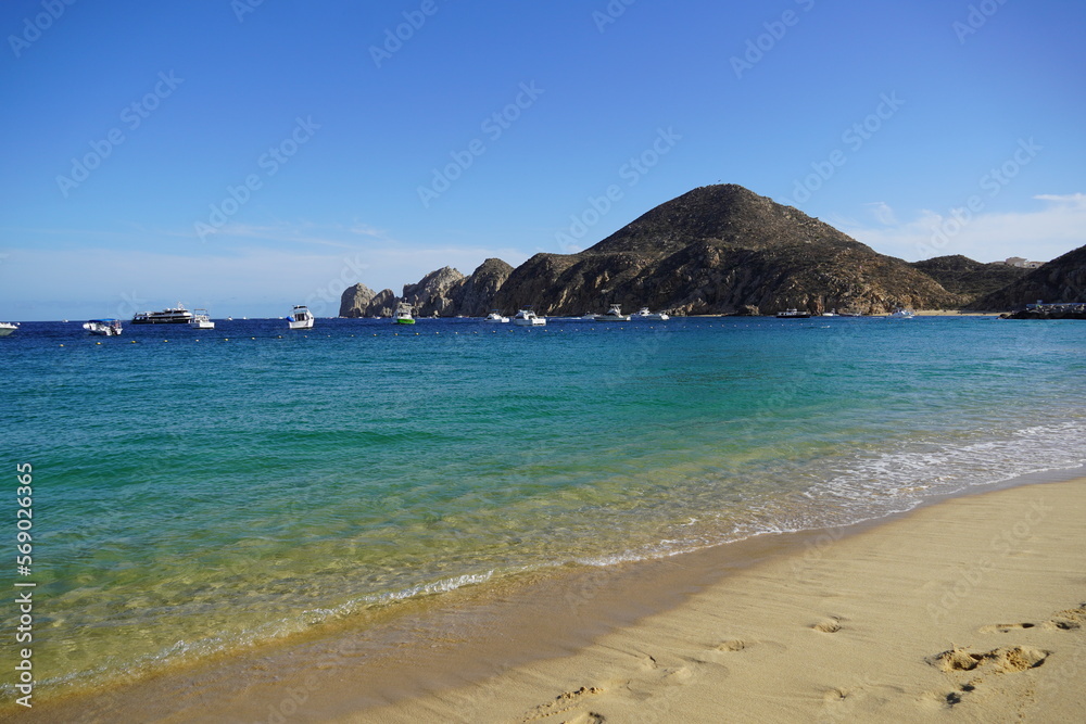 View of Lands End from Medano Beach, Cabo San Lucas Mexico