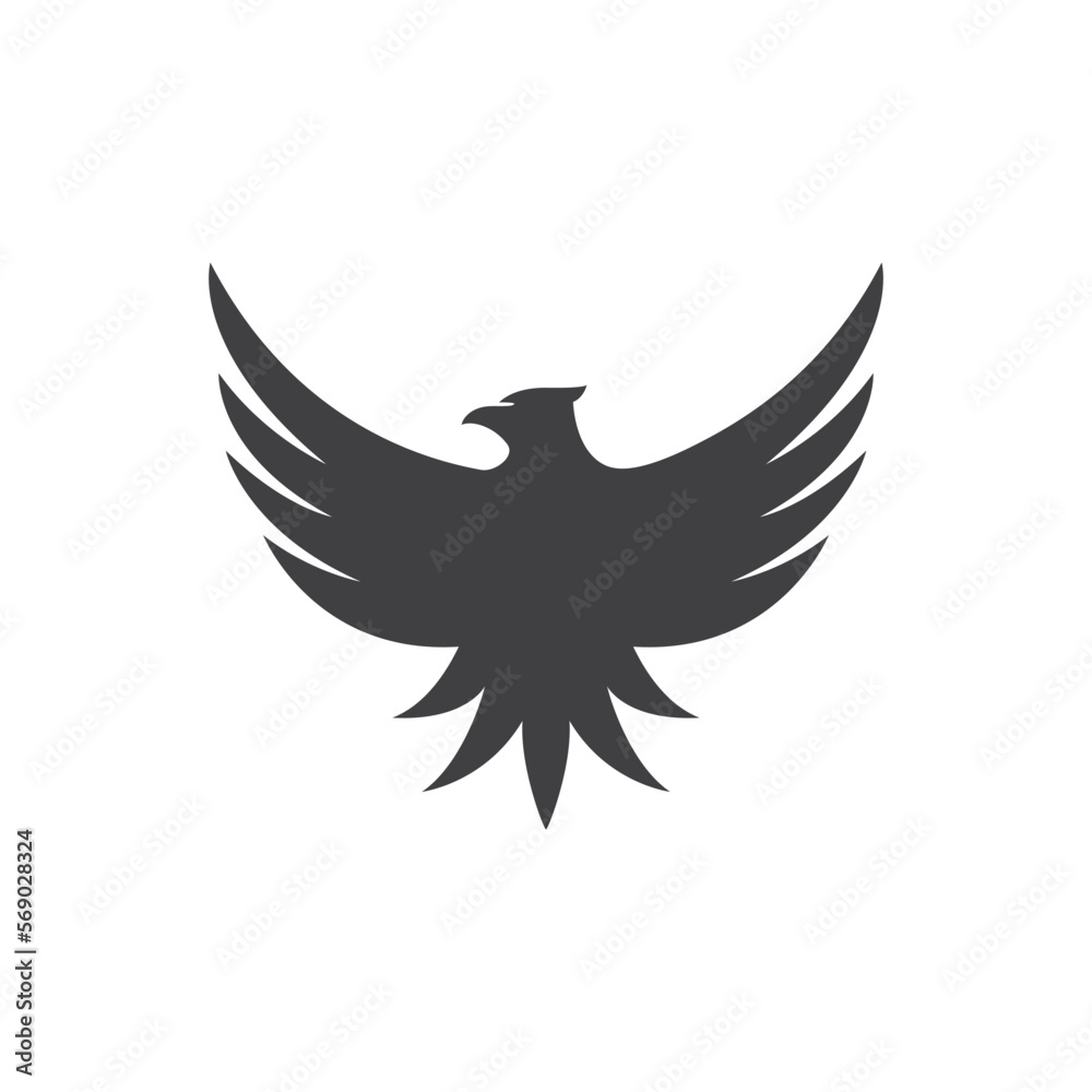 Falcon Eagle Bird Logo Template vector