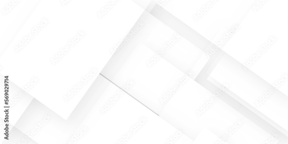 Abstract background with lines white color and vector with geometric ...
