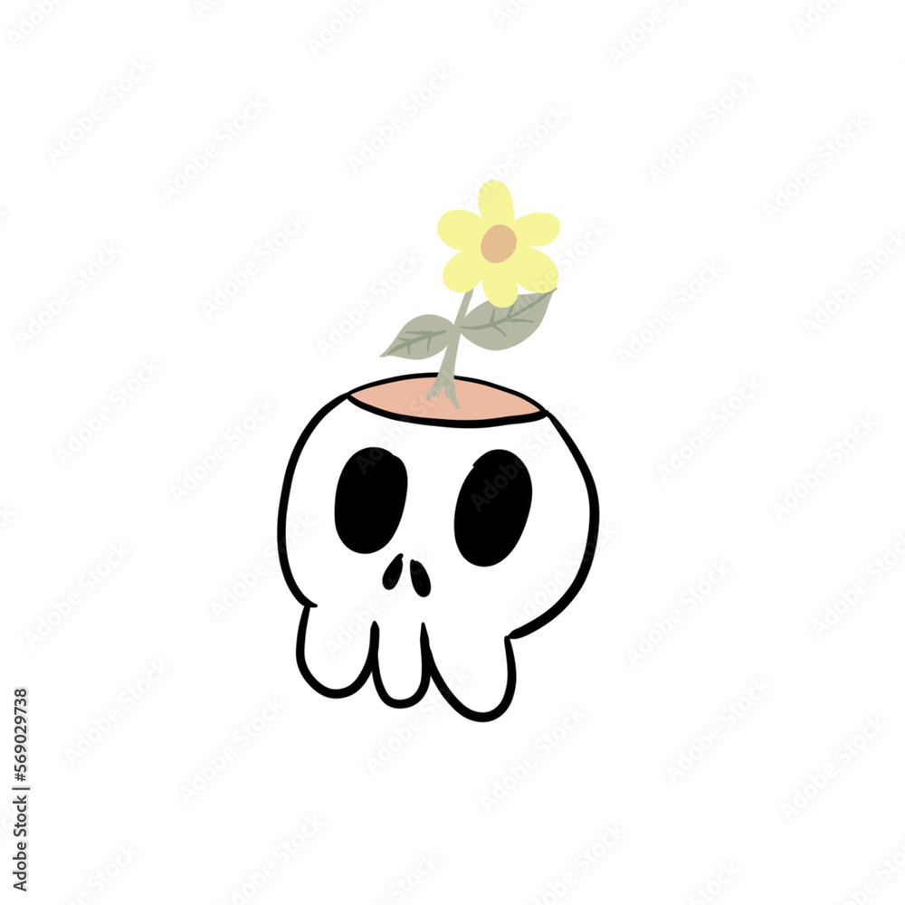 Naklejka premium skull and crossbones