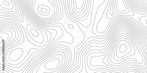  Topographic map background geographic line map with elevation assignments. Modern design with White background with topographic wavy pattern design.paper texture Imitation of a geographical map shade