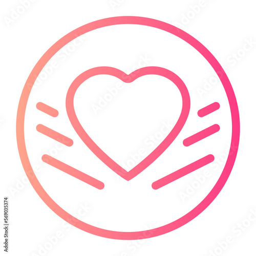 romantic gradient icon