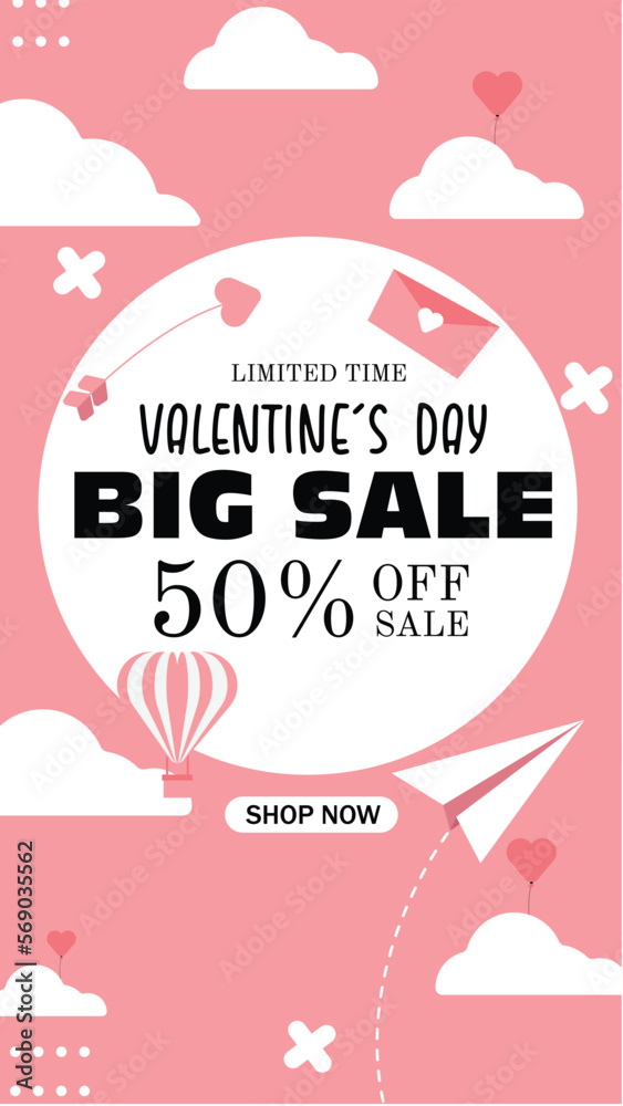 abstract background valentine's day for sale, banner, flyer, ads, commercial use