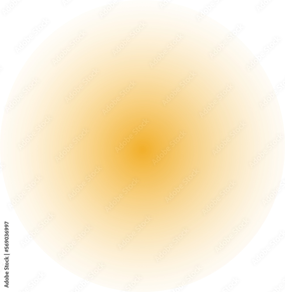blurry yellow circle