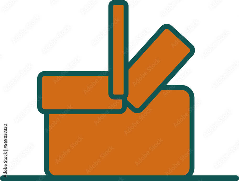 Obraz premium Basket Travel Icon Element