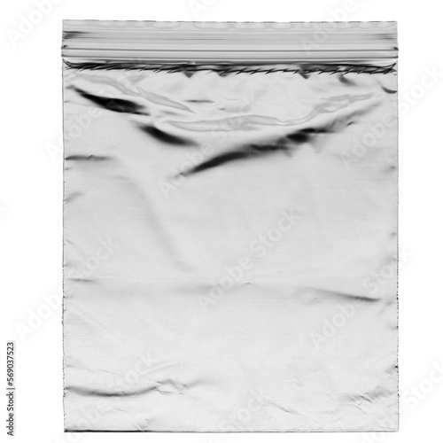 Wrinkled plastic wrap with zipper texture on a transparent background wallpaper. Royalty high-quality free stock photo image of realistic plastic wrap for overlay. Wrinkled plastic surface