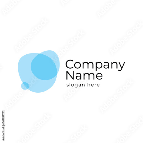 logo with an abstract sign similar to soap bubbles, suitable for the cleanliness and hygiene industry