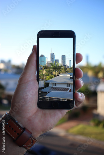 phone in hand