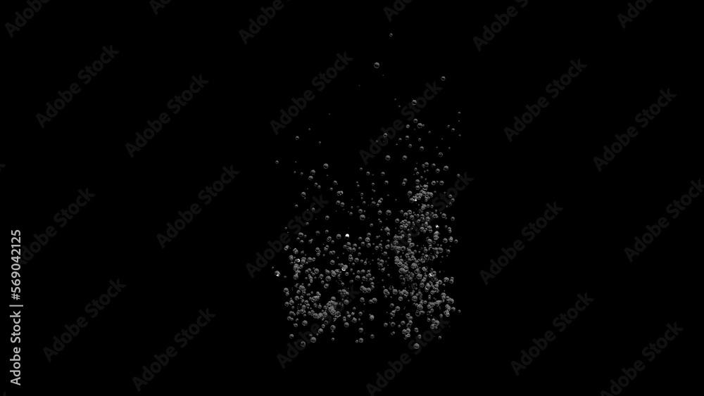 Clusters of soda bubbles float up against a black background. Clusters of soda bubbles float up against a black background.