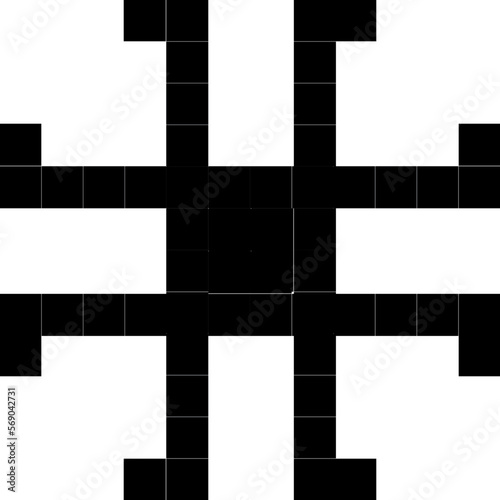 black and white cross on white icon pixel logo flag medical plus vector art 3d element. 