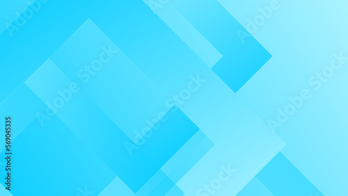 Rectangles shape of different sizes and shades of blue. Simple geometric background. Vector illustration.