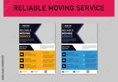 Moving Flyer Design Tempalte