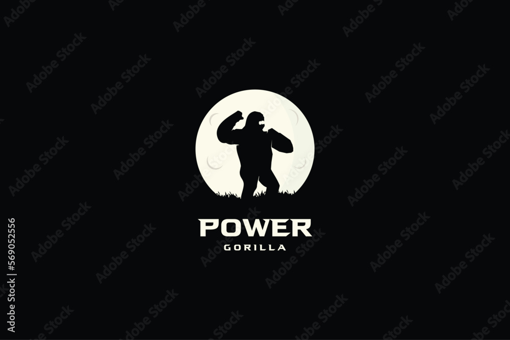 power gorilla logo vector power gorilla logo vector
