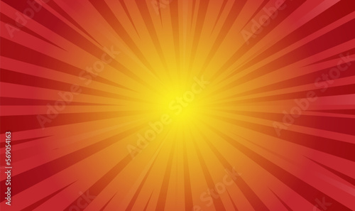 Abstract Yellow Sun Ray Background Design"