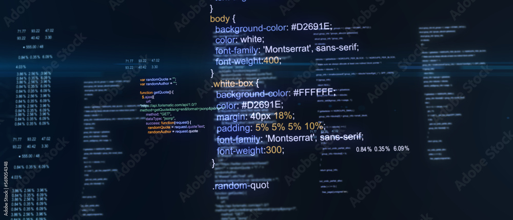 Technological background. Software source code. Program code. Programming code on virtual screen. Illustration. Technological background. Software source code. Program code. Programming code on virtual screen. Illustration.