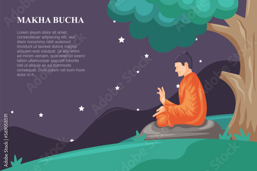 Makha Bucha background.