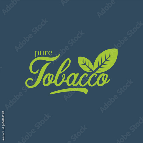 tobacco leaf logo cbd oil producer tobacco leaf logo icon vector logo for natural tobacco