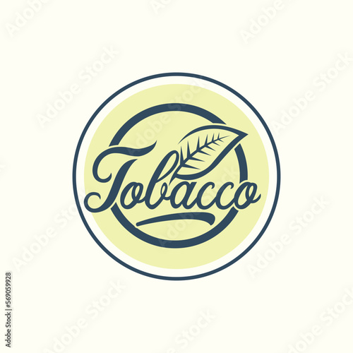 tobacco leaf logo cbd oil producer tobacco leaf logo icon vector logo for natural tobacco