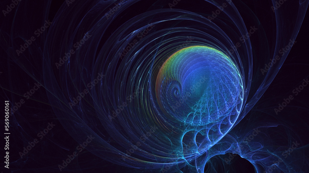 3D rendering abstract multicolor fractal light background 3D rendering abstract multicolor fractal light background
