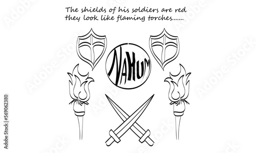 Scripture Illustration for Tattoo design. The message of the Gospel of Jesus Christ. Bible lesson for kids