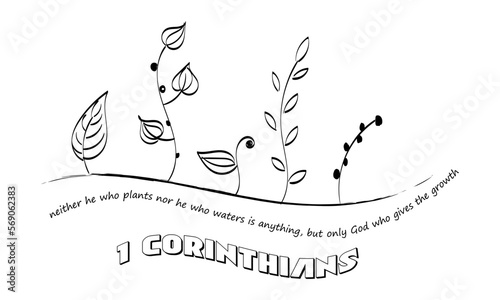 Scripture Illustration for Tattoo design. The message of the Gospel of Jesus Christ. Bible lesson for kids