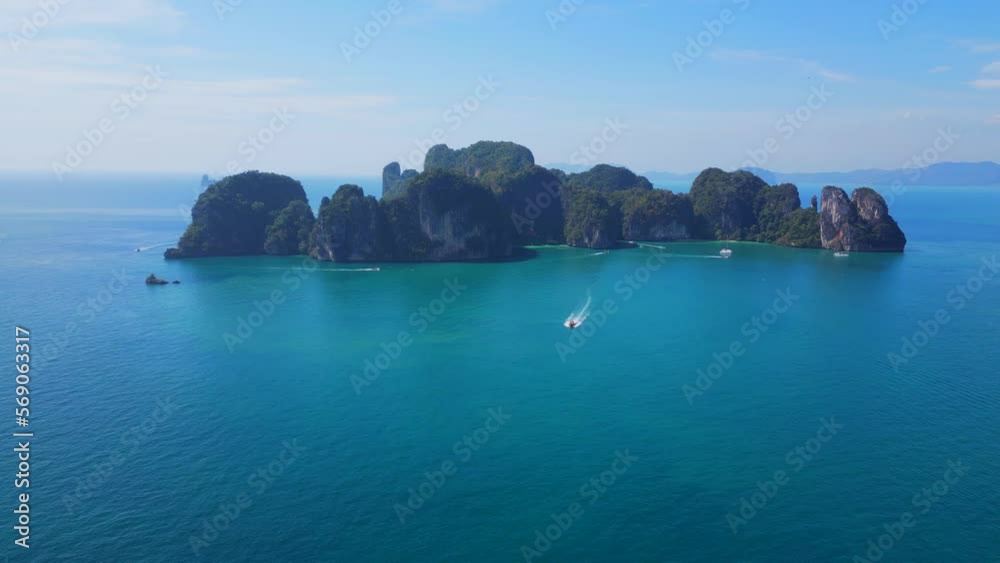 Hong Island, also known as Koh Hong, is located in the province Krabi, in the South of Thailand. The island is known for its impressive limestone formations. Hong Island, also known as Koh Hong, is located in the province Krabi, in the South of Thailand. The island is known for its impressive limestone formations.