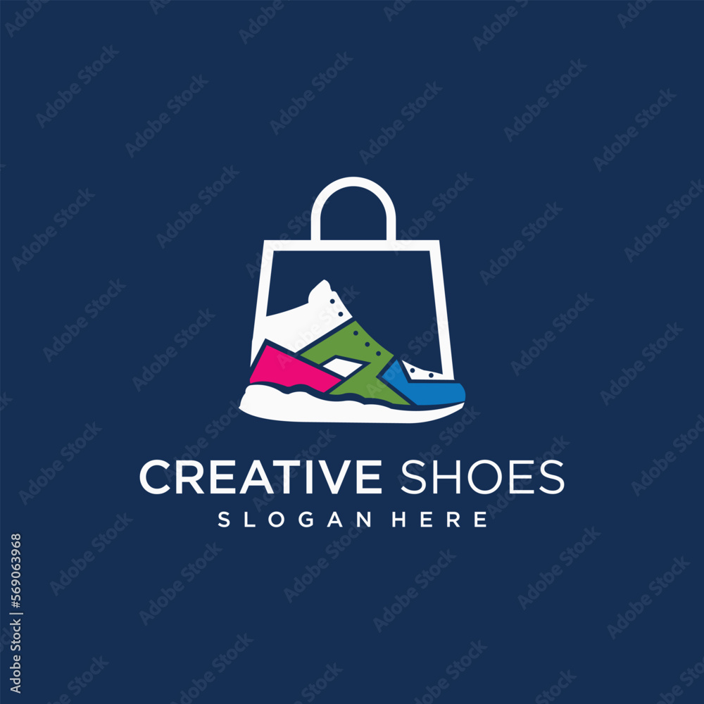 shoes sneaker boots shoes store logo men shoes vector sports style shoes logo template shoes sneaker boots shoes store logo men shoes vector sports style shoes logo template