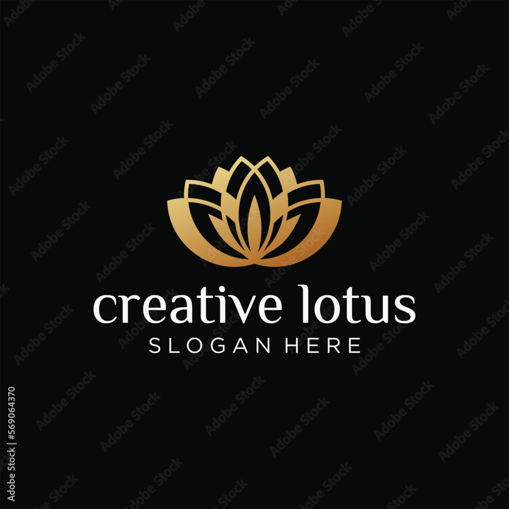 luxury lotus flower logo template ,elegant lotus spa logo design vector. luxury lotus flower logo template ,elegant lotus spa logo design vector.