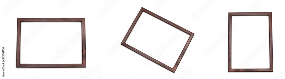 Picture and photo frames isolated on a white background Picture and photo frames isolated on a white background