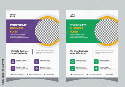 New corporate Flyer design template file A4