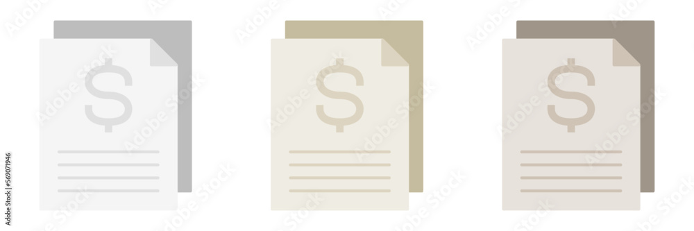 Financial Report in flat style isolated Financial Report in flat style isolated