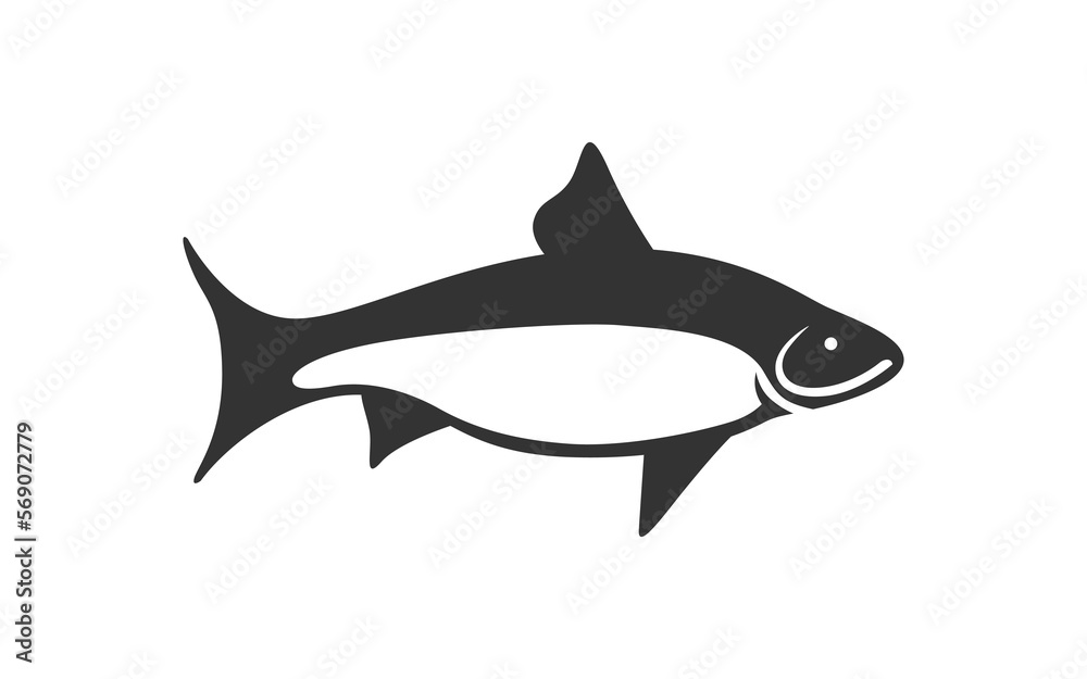 FISH logo mascot with isolated illustration for identity template FISH logo mascot with isolated illustration for identity template